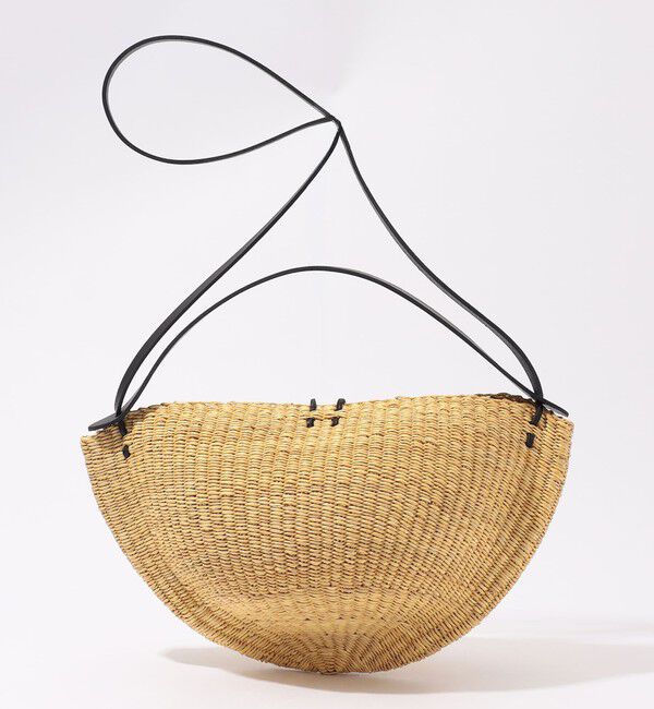 TOMORROWLAND GOODS「INES BRESSAND MEDIUM WALNUT ショルダーバッグ」|かごバッグ|