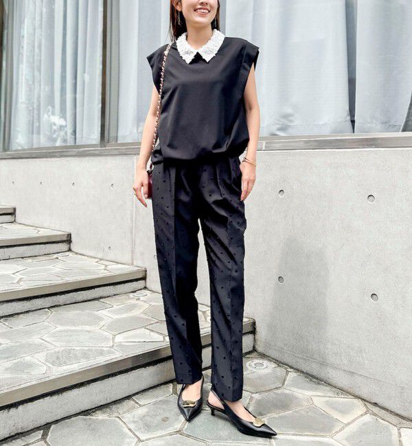 NOLLEY'S「《セットアップ対応/接触冷感》【BECシリーズ】ウォッシャブルハイスペックジャージノースリーブ」|Tシャツ・カットソー|