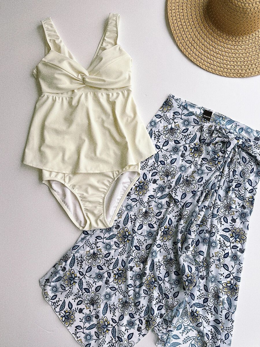 Riberce「お水OK！更紗柄サロート/パレオ」|その他|ホワイト