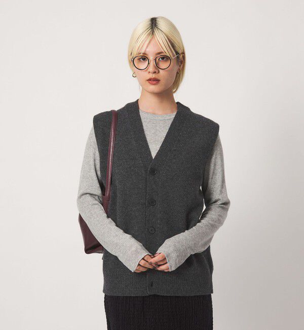 BEAUTY&YOUTH UNITED ARROWS「ウールカシミヤブレンド アクア ニットベスト」|ベスト・ジレ|