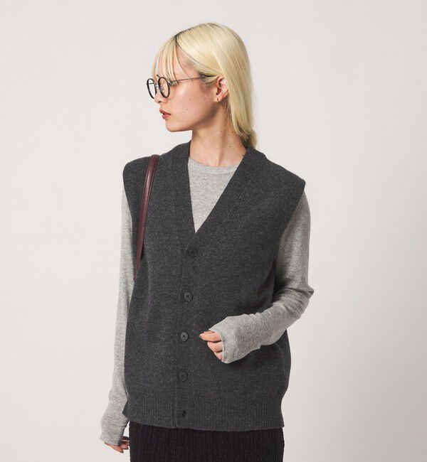 BEAUTY&YOUTH UNITED ARROWS「ウールカシミヤブレンド アクア ニットベスト」|ベスト・ジレ|