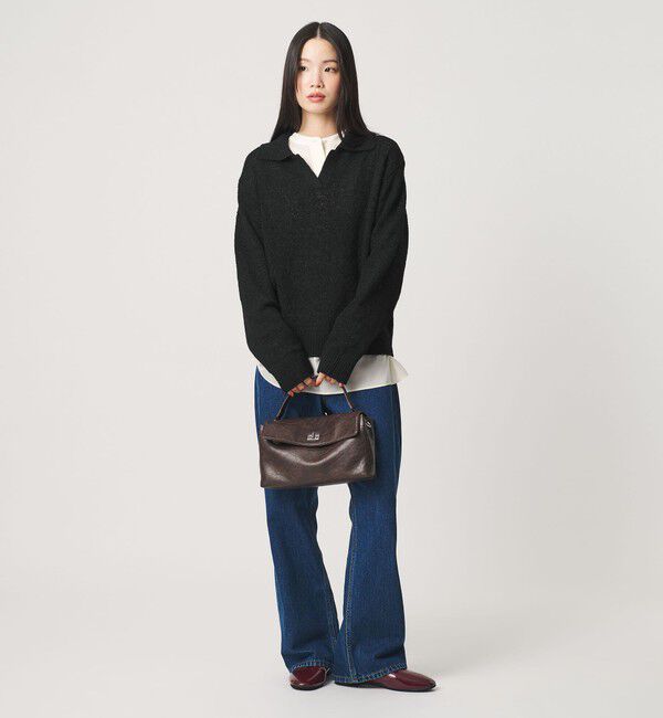 BEAUTY&YOUTH UNITED ARROWS「テープヤーン スキッパー ニットプルオーバー ウォッシャブル」|ニット・セーター|