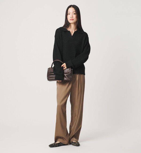 BEAUTY&YOUTH UNITED ARROWS「テープヤーン スキッパー ニットプルオーバー ウォッシャブル」|ニット・セーター|