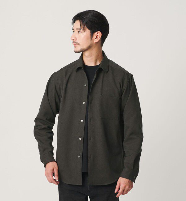 BEAUTY&YOUTH UNITED ARROWS「【WEB限定 WARDROBE SMART】ウールライク シャツ」|シャツ・ブラウス|