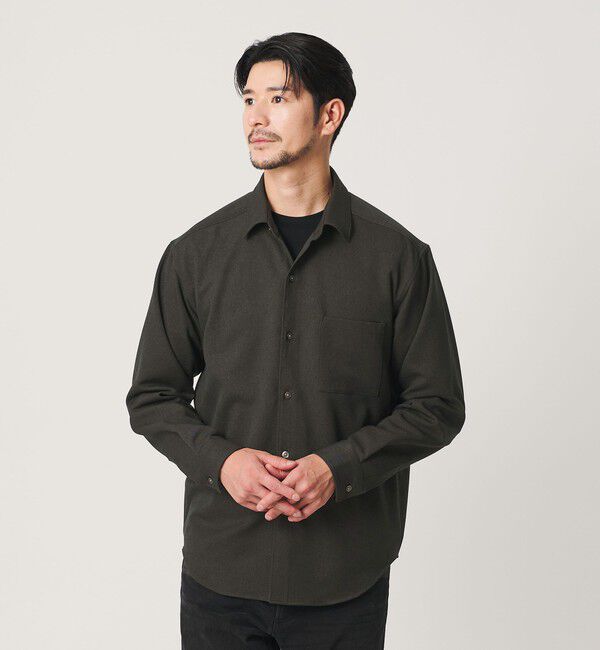 BEAUTY&YOUTH UNITED ARROWS「【WEB限定 WARDROBE SMART】ウールライク シャツ」|シャツ・ブラウス|