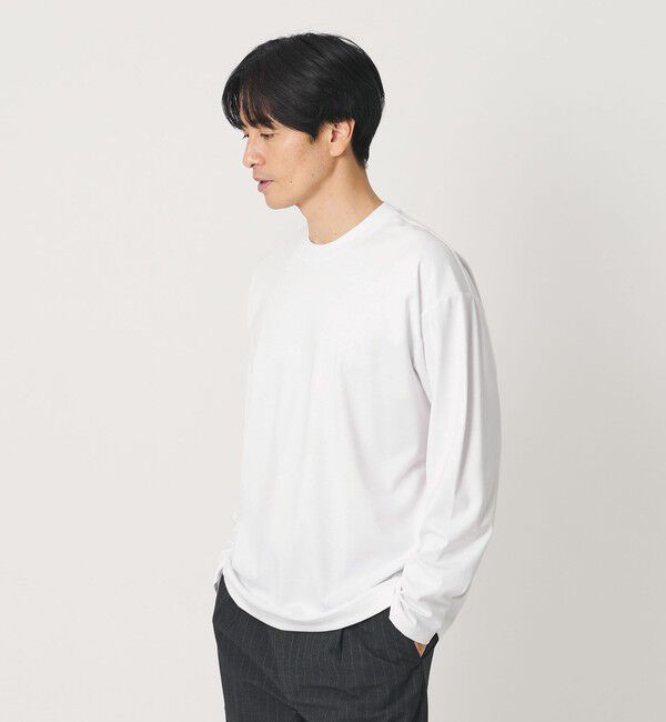 BEAUTY&YOUTH UNITED ARROWS「デオドラント プラチナ ポンチ クルーネック カットソー 抗菌防臭」|Tシャツ・カットソー|WHITE