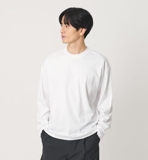 BEAUTY&YOUTH UNITED ARROWS「デオドラント プラチナ ポンチ クルーネック カットソー 抗菌防臭」|Tシャツ・カットソー|