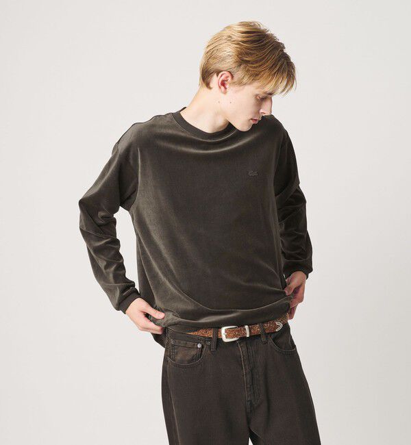 BEAUTY&YOUTH UNITED ARROWS「＜LACOSTE for BEAUTY&YOUTH＞ ベロア  ロングスリーブ Tシャツ」|Tシャツ・カットソー|MD.BROWN