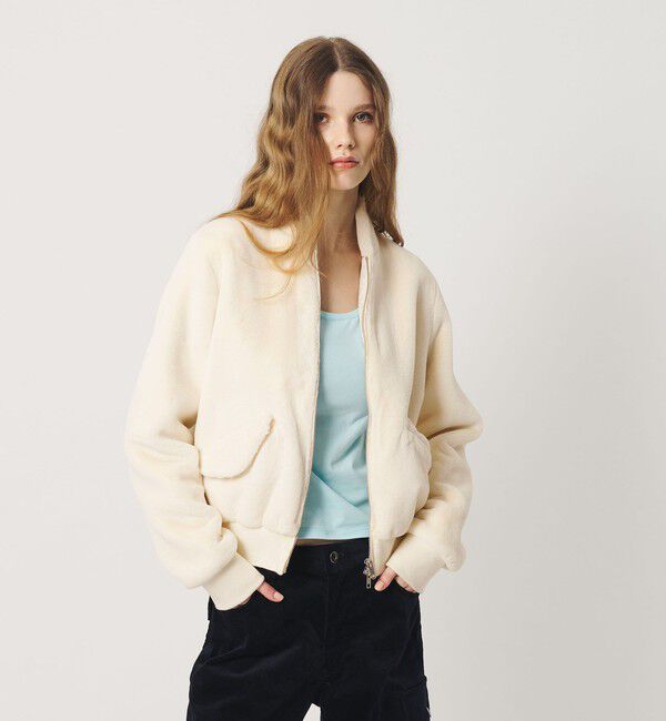 ATTISESSION「＜ATTISESSION＞フェイクファー ショートブルゾン」|その他|