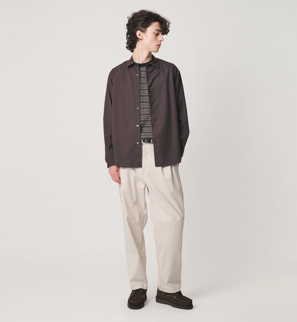 BEAUTY&YOUTH UNITED ARROWS「ダブル レイヤード バルーン イージー パンツ NO.9 ヨコストレッチ」|チノ|