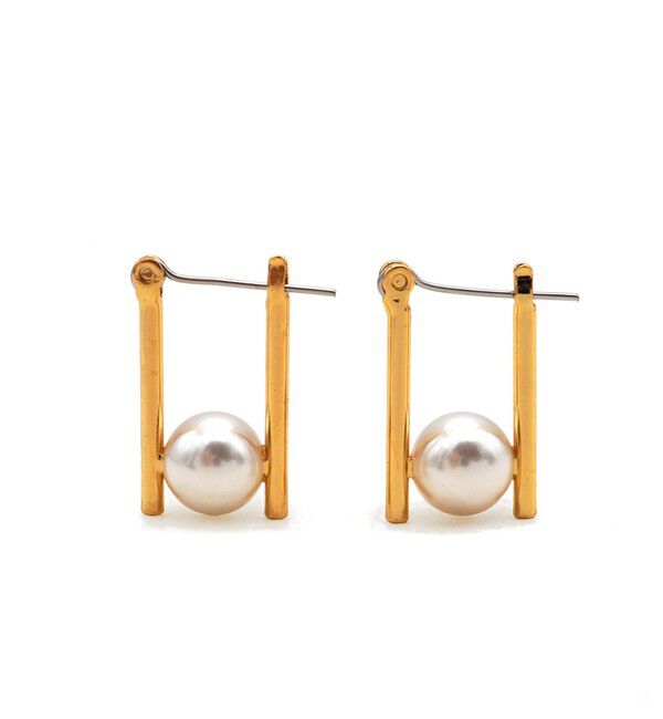 TOMORROWLAND GOODS「【別注】januka パールコンビピアス」|ピアス|