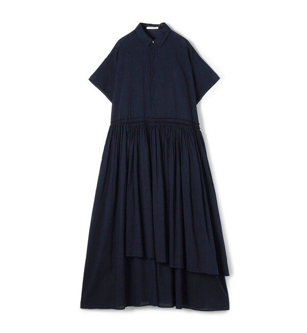GALERIE VIE「インドコットン アシンメトリーヘムワンピース」|ワンピース|69 ネイビー
