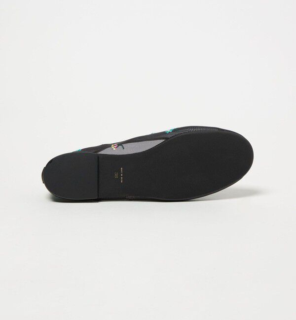 UNITED ARROWS「メッシュ フラワー フラットシューズ」|バレエシューズ|