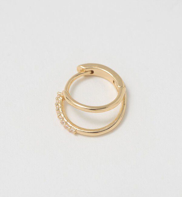 UNITED ARROWS green label relaxing「【WEB限定】ダブルライン フープピアス」|ピアス|