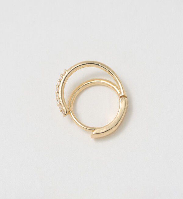 UNITED ARROWS green label relaxing「【WEB限定】ダブルライン フープピアス」|ピアス|