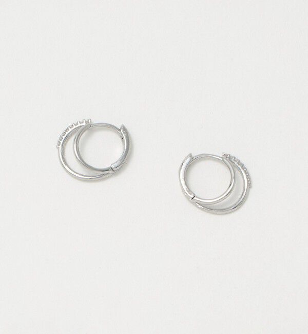 UNITED ARROWS green label relaxing「【WEB限定】ダブルライン フープピアス」|ピアス|