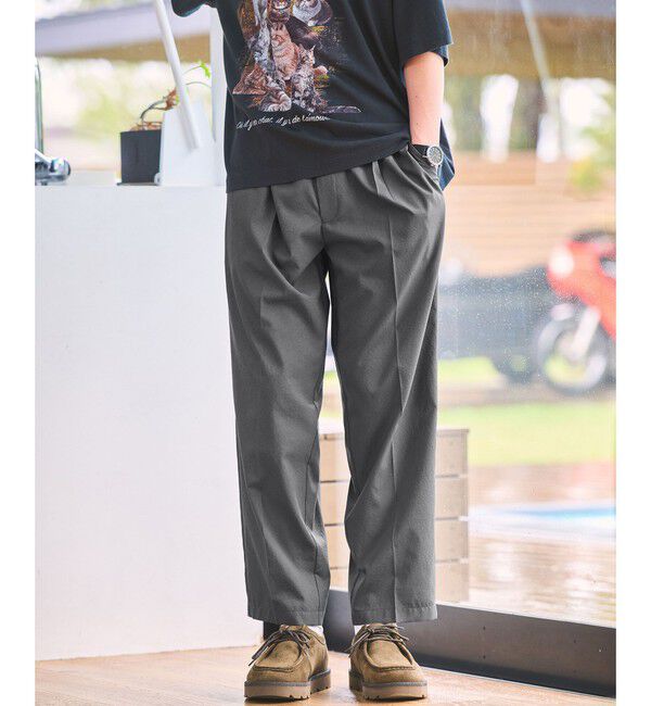 UNITED ARROWS green label relaxing「Dot Air オルマイ ワイド イージーパンツ W3 -ストレッチ-」|その他|MD.GRAY