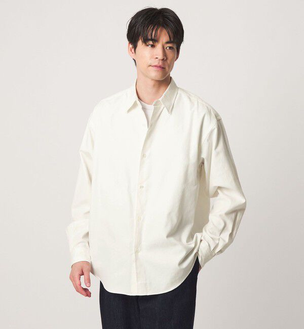 UNITED ARROWS green label relaxing「FINE BASIC スビン オックスフォード レギュラー 長袖 シャツ」|シャツ・ブラウス|