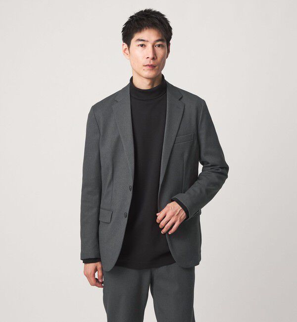 UNITED ARROWS green label relaxing「F-LET ナロー ジャケット -ストレッチ-」|テーラードジャケット|MD.GRAY