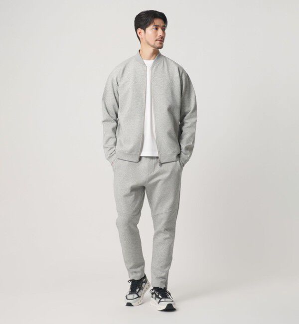 BEAUTY&YOUTH UNITED ARROWS「【WEB限定 WARDROBE SMART】ダブルニット ジップブルゾン/セットアップ対応【抗菌・防臭】」|ブルゾン・スタジャン|