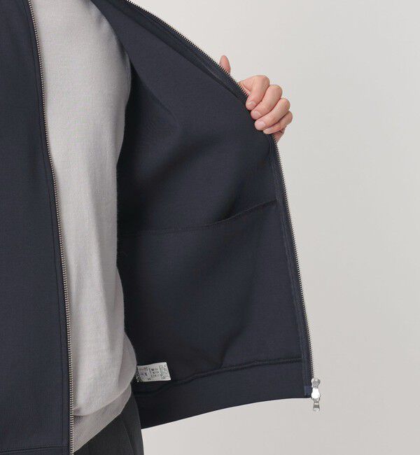 BEAUTY&YOUTH UNITED ARROWS「【WEB限定 WARDROBE SMART】ダブルニット ジップブルゾン/セットアップ対応【抗菌・防臭】」|ブルゾン・スタジャン|