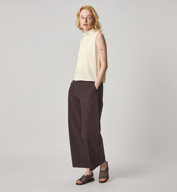 STEVEN ALAN「＜Steven Alan＞フリル ノースリーブ Tシャツ」|Tシャツ・カットソー|