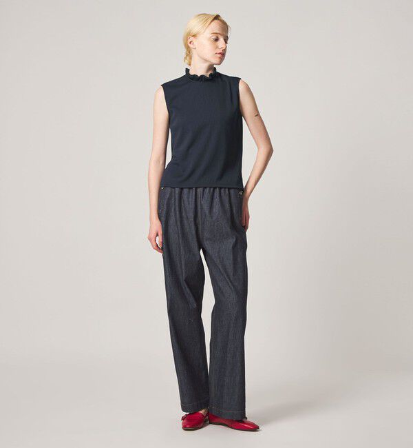 STEVEN ALAN「＜Steven Alan＞フリル ノースリーブ Tシャツ」|Tシャツ・カットソー|