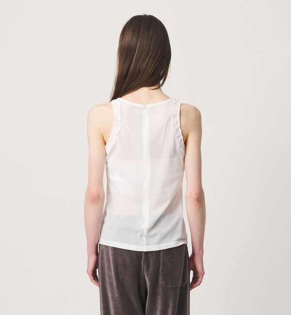 ATTISESSION「＜ATTISESSION＞メッシュ レース ノースリーブ トップス」|シャツ・ブラウス|