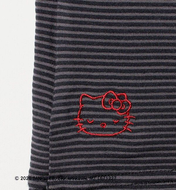 ATTISESSION「＜HELLO KITTY&times;ATTISESSION＞ホルターネック ボーダー トップス」|タンクトップ|