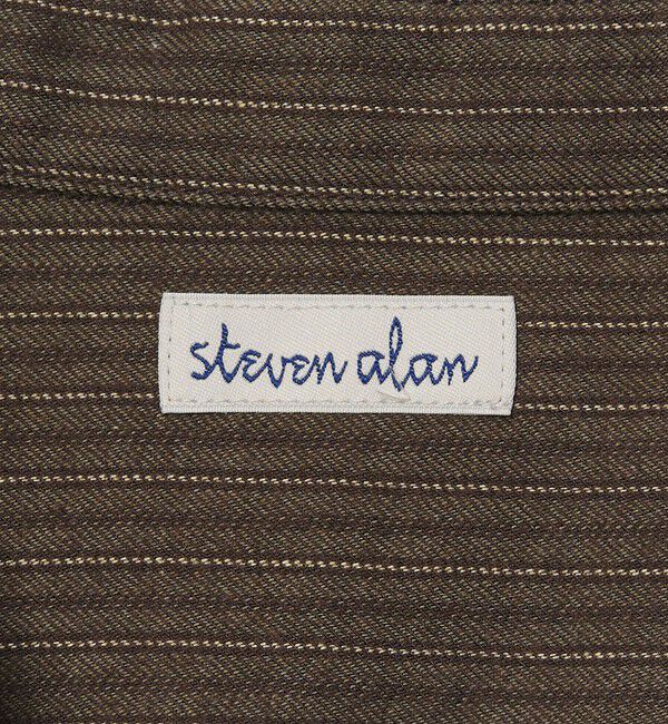 STEVEN ALAN「＜Steven Alan＞ ドレープ ピーチストライプ ジップ プルオーバー」|シャツ・ブラウス|