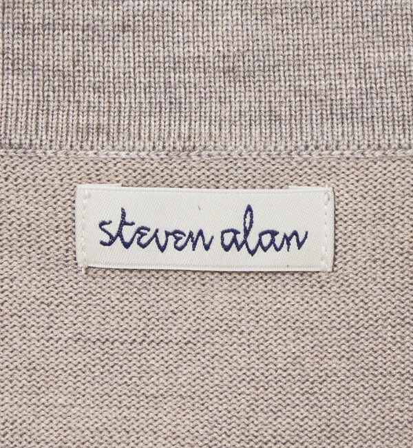 STEVEN ALAN「＜Steven Alan＞ メランジ ウール オープン ニット 2B ポロシャツ」|ニット・セーター|
