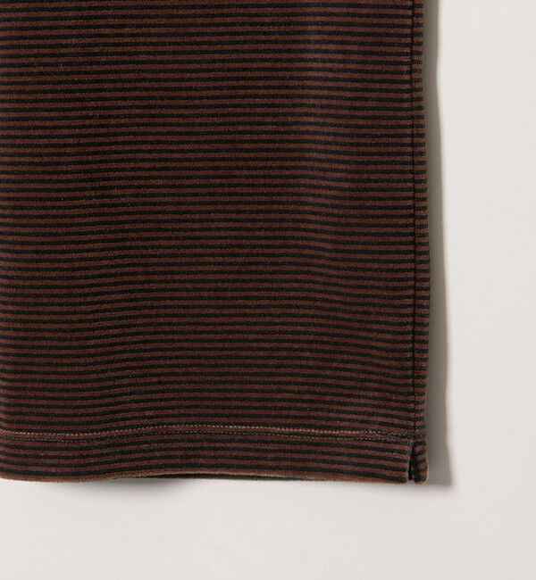 STEVEN ALAN「＜Steven Alan＞ ベロア ボーダー クルーネック Ｔシャツ」|Tシャツ・カットソー|
