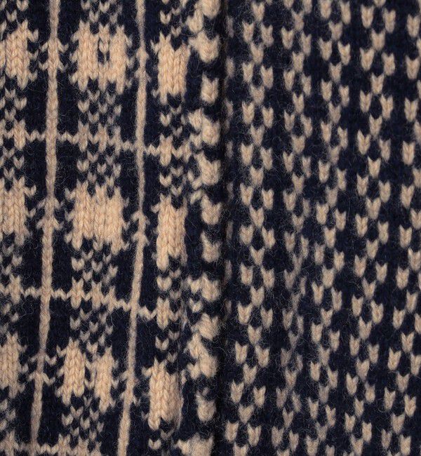 MACPHEE「【WEB先行予約】ウールカシミヤジャカード ジップアップブルゾン」|カーディガン|