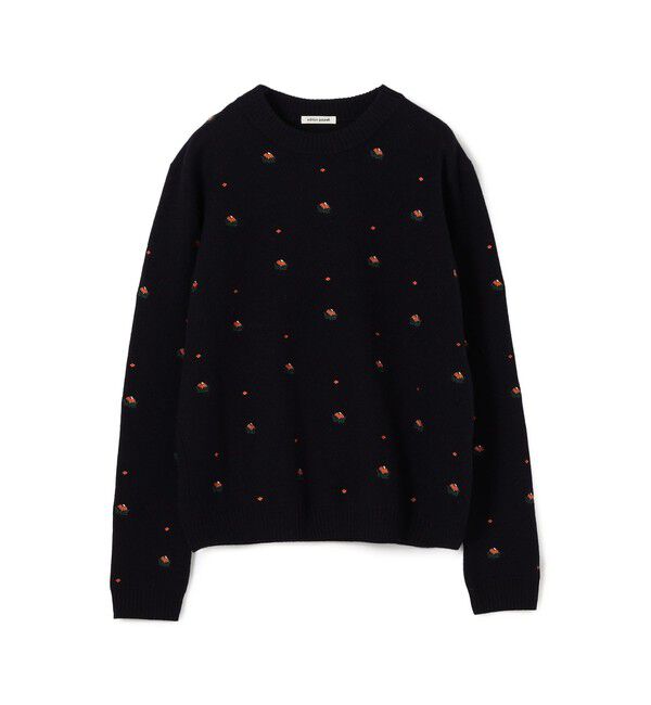 Edition「edition pourell フルールニット プルオーバー」|ニット・セーター|68 ネイビー系