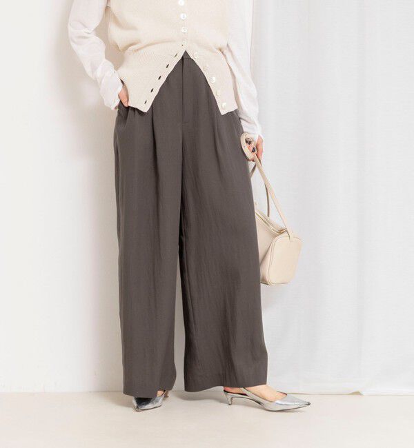 NOLLEY'S「【WEB＆一部店舗限定サイズアイテム】ウォッシャブルセルロースワイドパンツ」|その他|