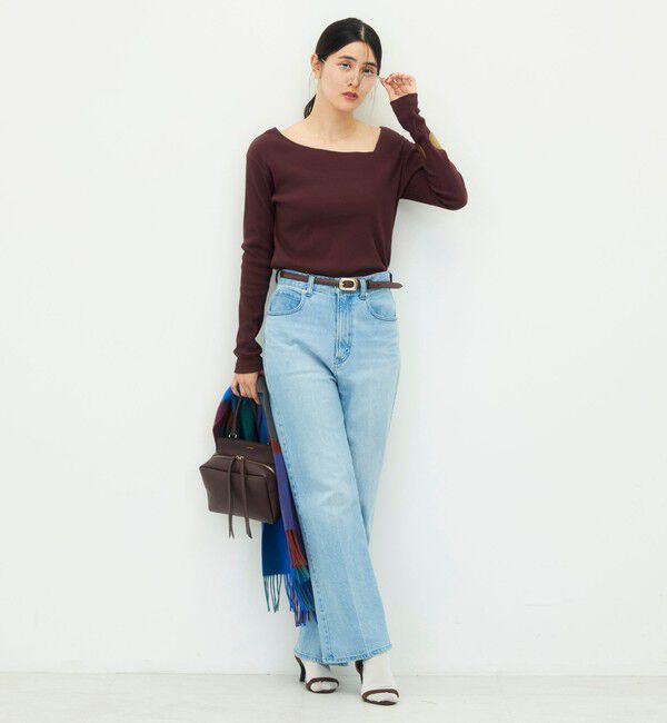 NOLLEY'S「ウォッシャブルヴィンテージリブアシンメトリープルオーバー」|Tシャツ・カットソー|