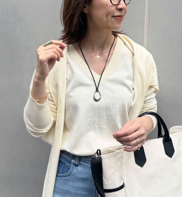 NOLLEY'S「【 SHOP PRESS二見別注カラー】レイヤードピース付きVネックプルオーバー」|ニット・セーター|