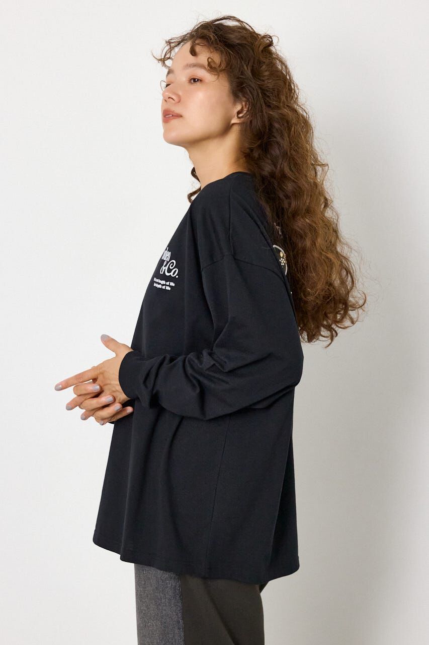 RODEO CROWNS「ホットフィットスタッズロゴロングTシャツ」|Tシャツ・カットソー|