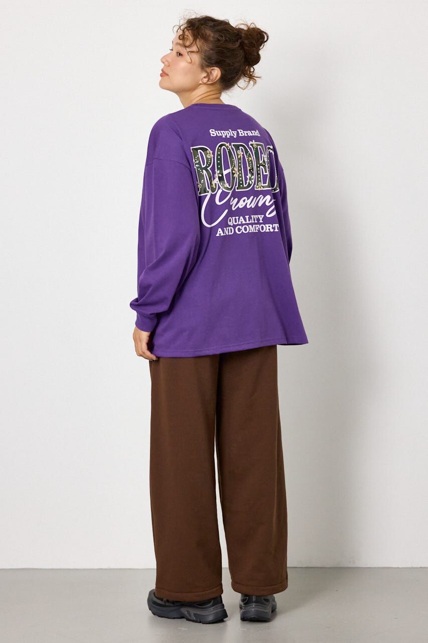RODEO CROWNS「ホットフィットスタッズロゴロングTシャツ」|Tシャツ・カットソー|