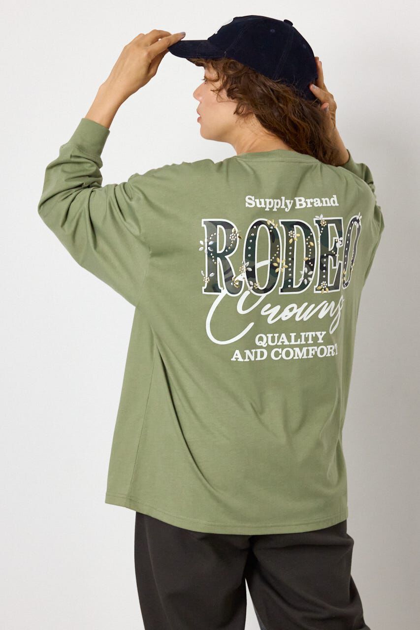 RODEO CROWNS「ホットフィットスタッズロゴロングTシャツ」|Tシャツ・カットソー|KHA
