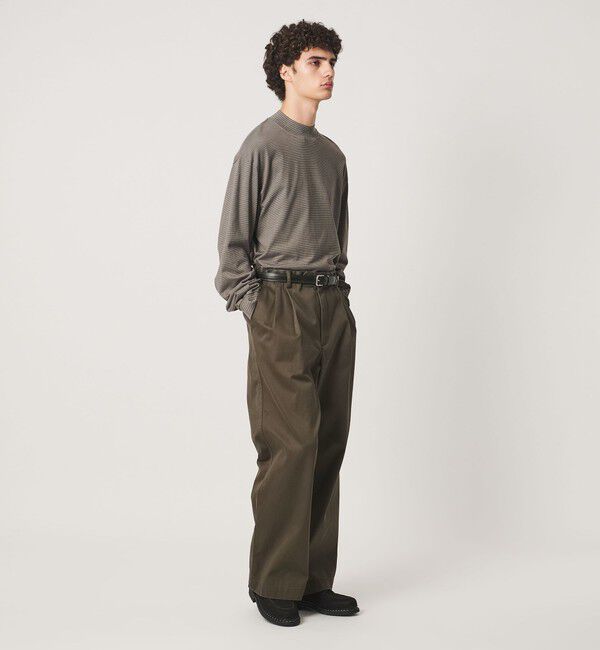 UNITED ARROWS「＜District＞ウォッシュド チノ ２プリーツ ワイドパンツ」|チノ|