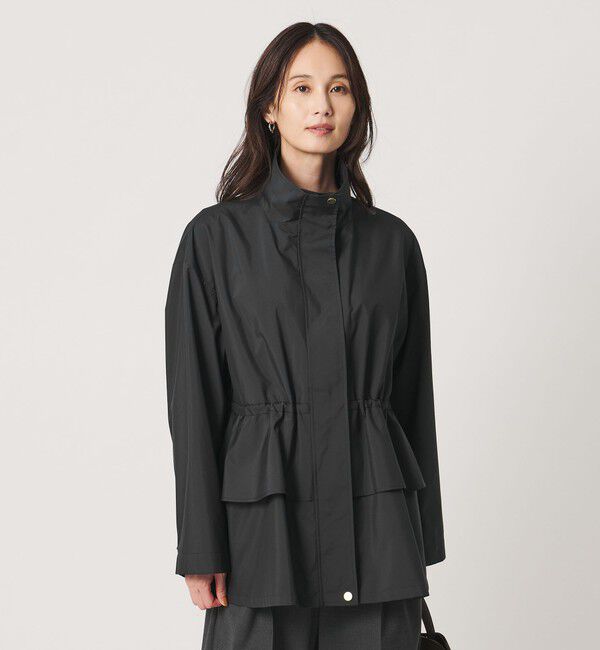 UNITED ARROWS「タフタ ペプラム フリル ブルゾン ‐はっ水‐」|ブルゾン・スタジャン|