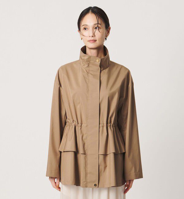 UNITED ARROWS「タフタ ペプラム フリル ブルゾン ‐はっ水‐」|ブルゾン・スタジャン|