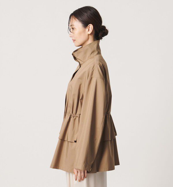 UNITED ARROWS「タフタ ペプラム フリル ブルゾン ‐はっ水‐」|ブルゾン・スタジャン|