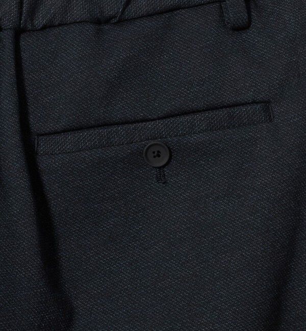 UNITED ARROWS「シャークスキン ノープリーツ テーパードスラックス UA COZY ウォッシャブル 2WAYストレッチ」|スラックス|