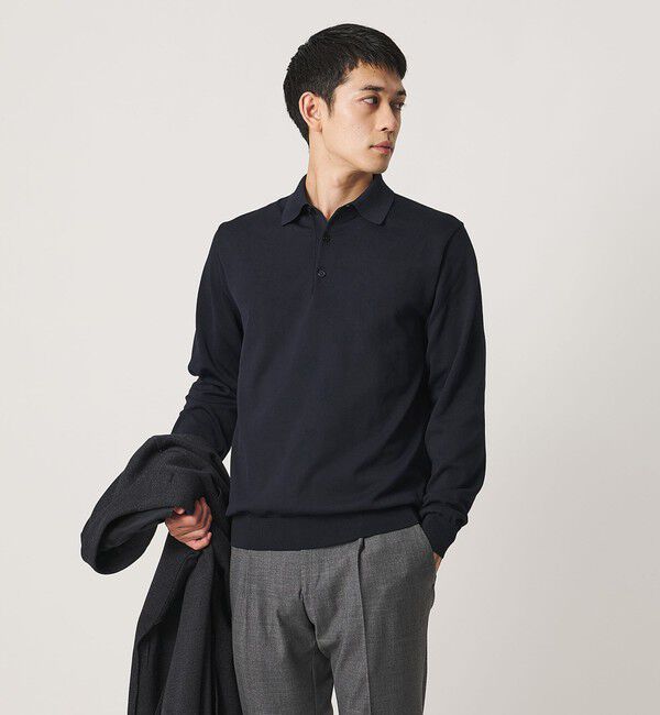 UNITED ARROWS「ニット ポロシャツ UA COZY ウォッシャブル」|ニット・セーター|
