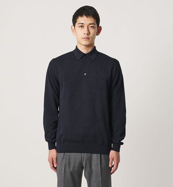UNITED ARROWS「ニット ポロシャツ UA COZY ウォッシャブル」|ニット・セーター|