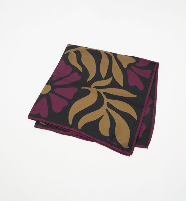 UNITED ARROWS「＜Camoshita＞フラワー プリント スカーフ」|バンダナ・スカーフ|PURPLE