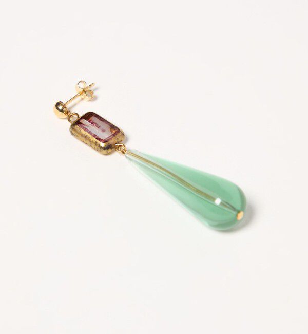 EMMEL REFINES「＜EMMEL REFINES＞EM ドロップ ガラス ピアス」|その他|