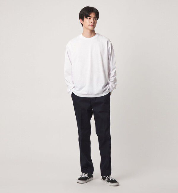 UNITED ARROWS green label relaxing「【WEB限定】JUST fit デイリー ワイド 長袖 Tシャツ -吸水速乾・抗菌-」|Tシャツ・カットソー|